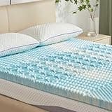 SINWEEK Mattress Topper Memory Foam Mattress Topper 1.5 Inch Queen Soft Mattress Pad for Pressure Relief, 5-Zone Design, CertiPUR-US Certified