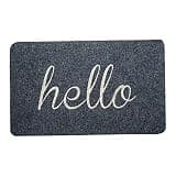 GiaoRosi Door Mat Mats Doormats Front Entrance Door Rugs Indoor E Outdoor, Floor Rugs for Kitchen Porch, Gray 45x70cm