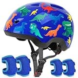 Toddler Helmet, Baby Infant Bike Helmet with Toddler Knee Pads and Elbow Pads Set for Kids 1-3 Years, Adjustable Baby Bike Helmets for Scooter Bicycle
