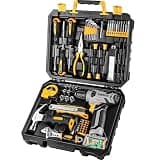 DEKOPRO Tool Set:Tool Kit with 8V Cordless Drill,Tool Box with Drill,Hand Drill Set for Men & Women,Home Tool Kits for House Repair,Handyman,DIY 126 Piece