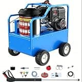 Hot Water Pressure Washer 4.0 GPM 4060 PSI, Diesel Heated Commercial Heavy Duty Pressure Washer 212°F with 13.5 HP B&S Engine, AR Plunger Pump, 304 Stainless Tank, Industrial Cleaner