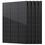 wnzoyon 1000W N-Type 18BB Monocrystalline 5Pack 200W Solar Panel, 25.6% High Efficiency PV Module, IP65 Waterproof for 12V/24V Off-Grid System – Rooftop, RV, Farm, Trailer, Marine, Home(200w*5pc )