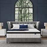 2 14 Inch King Size Mattress in a Box, Medium Firm Independent Pocket Springs Mattresses for Motion Isolation, Strong Edge Support, CertiPUR-US Certified