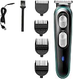 RASRGTRQ Men's Hair Clipper USB Shaver Cutter Steel Blade Head Washable