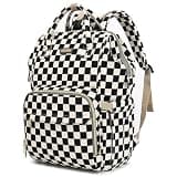 GAIVP Baby Diaper Bag Backpack for Mom, Large Capacity Travel Nappy Bag for Boys & Girls with Stroller Straps,Insulated Pockets (Corduroy Checkered Green)