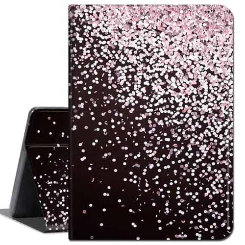 Case for Amazon Fire HD 10 and 10 Plus Tablet (13th/11th Generation, 2023/2021 Release),Soft Shockproof TPU Silicone Protective Back Case for Kindle Fire HD 10 13th Gen,Pink Glitter