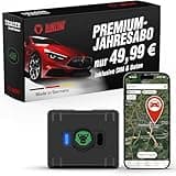 RideLink Tracer Easy GPS Tracker Car Anti-Theft and Mini Locator for Vehicle and Valuables with Rechargeable Battery with 150 Days Running Time, iOS & Android App