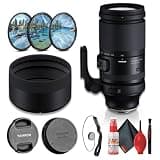Tamron 150-500mm F5-6.7 Di III VC VXD Telephoto Zoom Lens for Fujifilm X-Mount Mirrorless Cameras, Image Stabilization, Wildlife & Sports Photography + Lens Filter Kit + Cleaning Kit (10pc Bundle)
