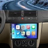 9 Inch Single DIN Car Stereo for Ford F-150 F-250 F-350 1992-1998, MP5 Multimedia Player w/Wireless CarPlay & Android Auto, Mirror Link, FM/RDS Radio, Bluetooth, Steering Wheel Control, Backup Camera