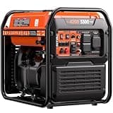 AIVOLT 4200W Inverter Generator, Portable Gas Powered Generator with CO Sensor & Low Oil Shutoff, Quiet Open Frame Design for Home Backup, RV Camping, and Jobsite Use