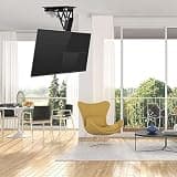 UIYTJRT Ceiling TV Mount - Motorized Ceiling TV Mount, Telescopic Electric TV Lift with Auto Lifting, 0-85° Flip Down, Hidden Drop Down TV Lift, Fits 32-70 Inch TVs Motorized TV Stand,