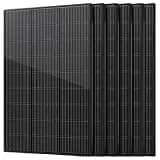 wnzoyon 1200W N-Type 18BB Monocrystalline 6Pack 200W Solar Panel, 25.6% High Efficiency PV Module, IP65 Waterproof for 12V/24V Off-Grid System – Rooftop, RV, Farm, Trailer, Marine, Home(200w*6pc )
