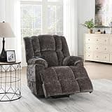 GOWE Brown Power Lift Recliner with Heating and Massage