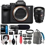 Sony a7 V Full-Frame Mirrorless Interchangeable Lens Camera - Body Only Bundle with Sony FE 85mm f/1.4 GM II Full-Frame Large-Aperture G Master Lens + 64GB Card + Camera Bag + Accessories