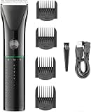 QHEVLXQI Hair Clippers Professional Adjustable Precision Powerful Clipper Electric for Men Trimmer Finishing Rechargable Cutter Machine(with Bubble)