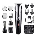 DUYHBAWRS Professional Men Electric Hair Clipper 6 in 1 Multifunctional Hair Cutter Machine Rechargeable Hair Trimmer for Beard Nose Ears
