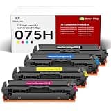 AtonerTech 075H 075 High Yield Toner Cartridge Set MF665Cdw Compatible with Canon 075/075H Toner for Canon ImageCLASS MF665Cdw MF662CDW LBP646Cdw LBP647Cdw Printer | 4Pack(Black Cyan Yellow Magenta)