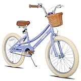 JOYSTAR 20 inch Kids Bike for 7-10 Years Girls, 20inch Girls Bike with Training Wheels, Basket & Kickstand, Kids' Bicycle Purple