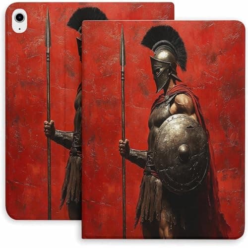 Aloewxxr Ancient Warrior Case for iPad 9th/10th/11th Gen,Mini 5/4/3/2/1(7.9in) Mini 6 (8.3in) Mini 7(8.3in),Air 4/5/6/7,Pro 11in(2020/2021/2022/2024) Auto Wake/Sleep