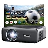 Google TV 4K Projector – Portable Smart Projector with WiFi and Bluetooth, Outdoor Movie Projecteur with Dual 10W Speaker, Autofocus & 6D Keystone, 1500 Lumens, HDR, Home Theater Proyector,Boldever H1