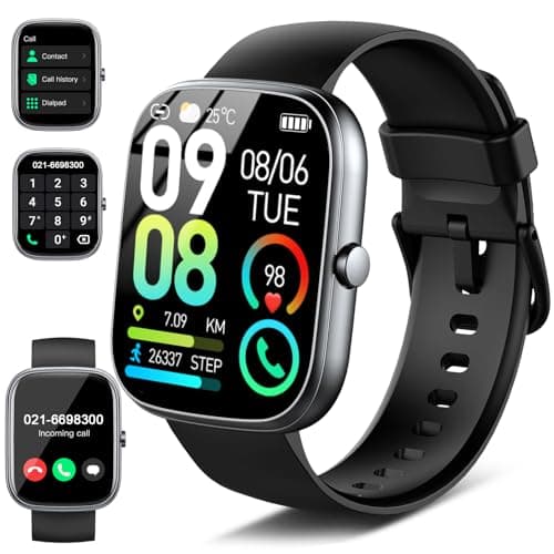 Jugeman Smart Watch for Men Women, Smartwatch (Answer/Make Call), Fitness Tracker Heart