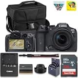 Canon EOS R7 Mirrorless Camera with RF-S 18-150mm f/3.5-6.3 is STM Lens | 32.5 MP Image Quality, 4K 60p Video, DIGIC X Image Processor, Dual Pixel CMOS AF, Professional + 128GB Card + Camera Case