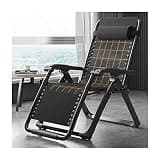 Adjustable Zero Gravity Lounge Chair with Removable Pillow - Folding Recliner for Outdoor Indoor Garden Poolside Camping Beach - Durable Steel Frame
