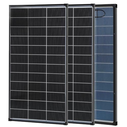 N-Type 400W Solar Panel, 12V 18BB Monocrystalline Bifacial Solar Panels, IP68 Waterproof, 25% High Efficiency, for RV, Van, Marine, Camper, Rooftop, Off-Grid, Bifacial (200W-2pcs)