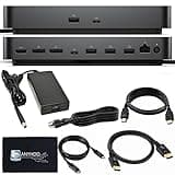 Dell Pro Smart Dock SD25 Bundle - 10Gbps, 3 Year Warranty, Supports Dual/Triple Monitors & 4K Displays with 180W Power Supply, Anyhdd HDMI, DisplayPort, USB C Cable, Cloth - Docking Station