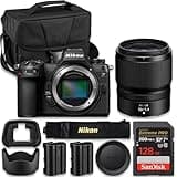 Nikon Z6 III | Nikon USA Model | Mirrorless Camera with NIKKOR Z 50mm f/1.4 Lens + 128 GB Memory + Extra Battery + Camera Carrying Case (11pc Bundle)