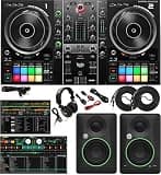Hercules DJControl Inpulse 500 Professional DJ Controller Studio Bundle with 3.5" Powered Monitors, DJ Headphones, RCA/TRS Cables & DJ Software – Complete Laptop DJ Mixing & Performance Kit