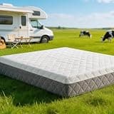 RV Mattress Short Queen 10-Inch: Medium Firm Memory Foam for Pressure Relief, Cooling Gel Motion Isolation, Fiberglass Free Washable Cover, CertiPUR-US Oeko-Tex Certified, Mattress in a Box, 75x60