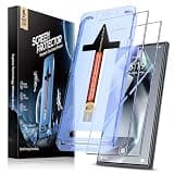 MAGIC JOHN 2 Pack for Samsung Galaxy S24 Ultra Tempered Glass Screen Protector, Auto Dust-Elimination Installation, Bubble Free, HD Clear, Easy Installation