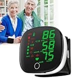 Digital Wrist Blood Pressure Monitor, 2026 Automatic BP Machine Large Tri Backlit Screen Rechargeable Pulse Rate Monitoring Meter for Home Use, 99X2 Reading Memory