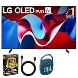 LG OLED65C4PUA OLED evo C4 65 Inch HDR 4K Smart OLED TV with JBL CLIP4 + UAX 4K HDMI 2.0 Cable + CPS 24 Months Protection Bundle