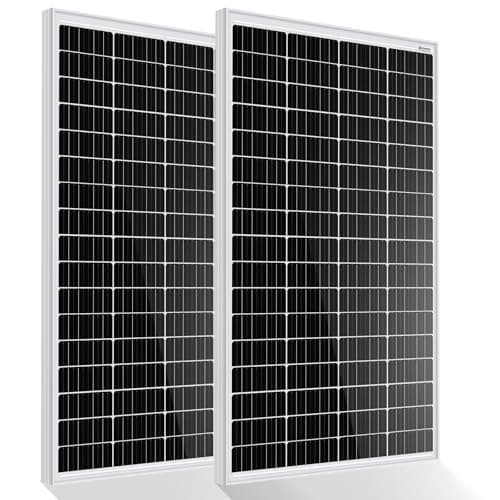 ECO-WORTHY 2 Pack 340W (170W Each) 12V Monocrystalline Solar Panel, Perfect for Charging 12V Batteries, for RV, Garden, Van, Boat and House Roof
