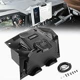 KEMIMOTO Electric Device GPS Mount Storage Box Compatible with 2019-2023 Polaris RZR XP 1000 XP Turbo Accessories RZR Tablet Mount Phone Bracket Extra Space Adjustable Navigation Tablet Holder