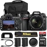 Canon Nikon D7500 DSLR Camera with AF-S DX NIKKOR 18-140mm f/3.5-5.6G ED VR Lens + SanDisk Extreme Pro 64GB + Extra Spare Replacement Battery and Camera Carrying Case (15pc Bundle)