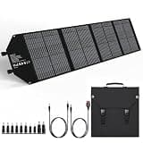 Solar Panels 100Watt Portable 24% High-Efficiency 18V Foldable Solar Charger with USB Outputs for Power Stations, Phones, IP65 Waterproof Perfect for Camping, RVing, Home Backup and Off-Grid Blackouts