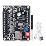 ZORZA 1Pcs 30W MP3 Trigger Player Board Voice Playback Module Support TF Card 32G Max,9 Trigger Interfaces 8 I/O Trigger Modes DC 9-24V MP3 Module with Two Indicators for DIY Audio Solutions