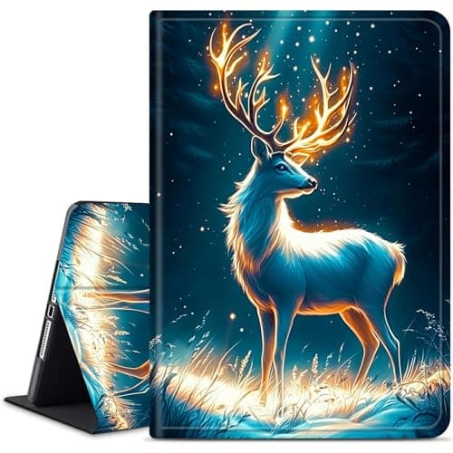 Dikoer for Samsung Galaxy Tab A7 10.4 Inch 2020 (SM-T500/T505/T507) Tablet Case, Multiple Viewing Angles & Kickstand Back Case Drop Protection Smart Cover, Dark Brown Deer
