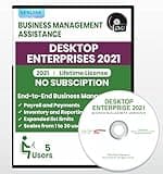 QB - Desktop Enterprise 2021 | DVD | 5 Users | Lifetime Version | No Subscription | Only for PC not for Mac
