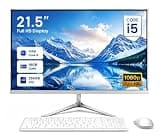 All-in-One Desktop 21.5" Fhd Display Intel Core i5 up to 3.1GHz 16GB RAM 256GB SSD Windows 10,Mouse,Keyboard