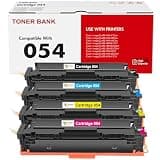 054 Toner Cartridge Set 054H MF644Cdw MF642Cdw Compatible for Canon 054 054H CRG-054 Color ImageCLASS MF644Cdw MF642Cdw LBP622Cdw MF641Cw MF640C LBP620C Printer Ink (Black Cyan Magenta Yellow, 4-Pack)