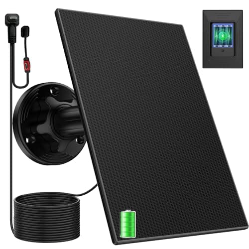 Blink Outdoor Camera Solar Panel with Built-in 4000mAh Battery, 27% High Conversion ETFE Solar Charger, Type-C & Micro USB for Blink 4(4th Gen)/Outdoor(3rd Gen)/XT3 & XT2 & XT, IP65 Waterproof
