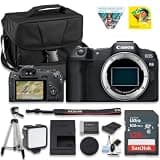 Canon EOS R8 Mirrorless Camera Body, Full‑Frame CMOS Sensor, 24.2 Megapixels, 4K 60p Video, Lightweight Camera for Content Creation, Photography and Vlogging + 128GB Card + Camera Case
