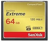 SANDISK 64GB Extreme CompactFlash Memory Card UDMA 7 Speed Up To 120MB/s - SDCFXSB-064G-G46