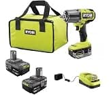 RYOBI ONEAND HP 18V BRUSHLESS Cordless 4-Mode 1/2 in. HIGH Torque Impact Wrench KIT with