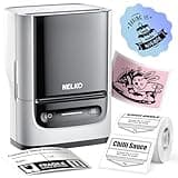 Nelko Label Maker Machine with Tape, PM220 Bluetooth Label Printer, 2 Inch Portable Thermal Printer for Small Business, Address, Logo, Clothing, Smart AI APP for iOS, Android & PC, White