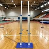 ZenHailure Lightweight Portable High Jump Training Standards Constructed from Sturdy Aluminium,Adjustable Height 1’ to 7.5’,Heavy-Duty Iron Support Base,Reliable Athletics Equipment